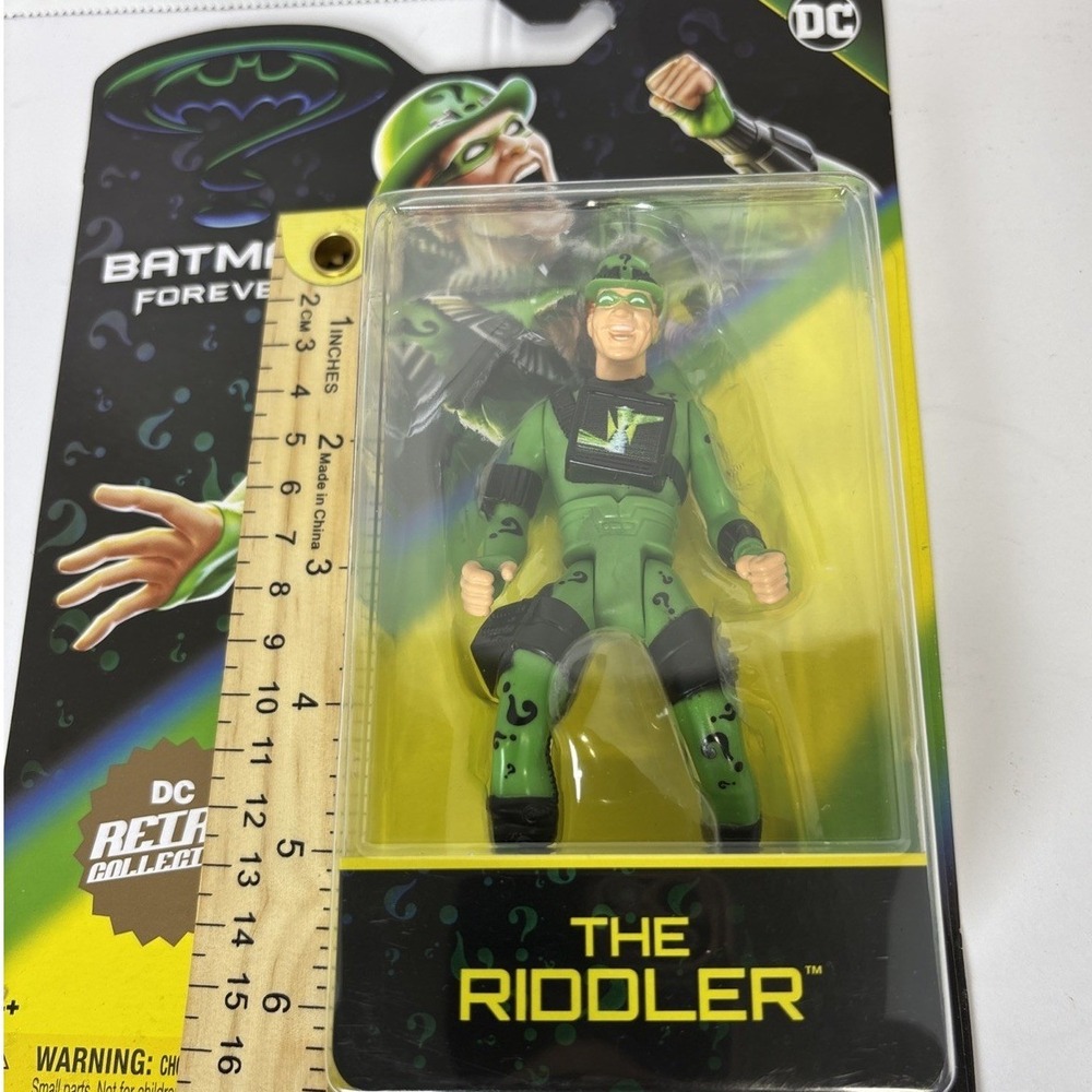 DC Retro Collection Batman Forever The Riddler 4 Inch Action Figure Spin Master - Picture 7 of 7